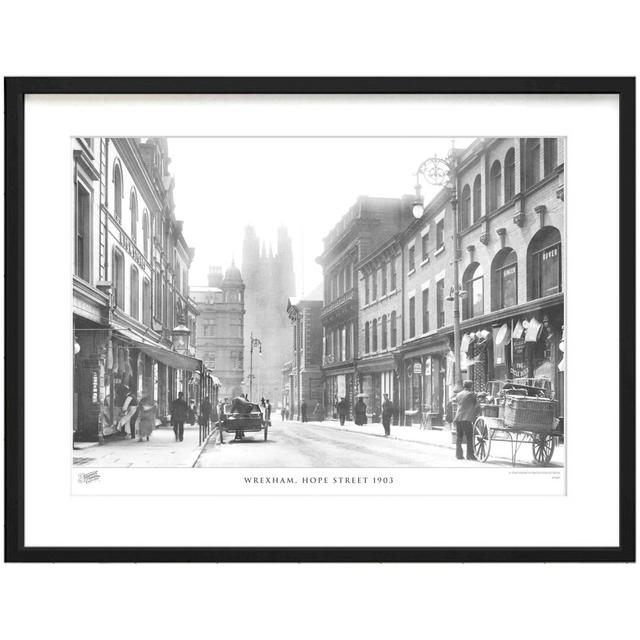 'Wrexham, Hope Street 1903' by Francis Frith - Picture Frame Photograph Print on Paper The Francis Frith Collection Size: 28cm H x 36cm W x 2.3cm D on Productcaster.