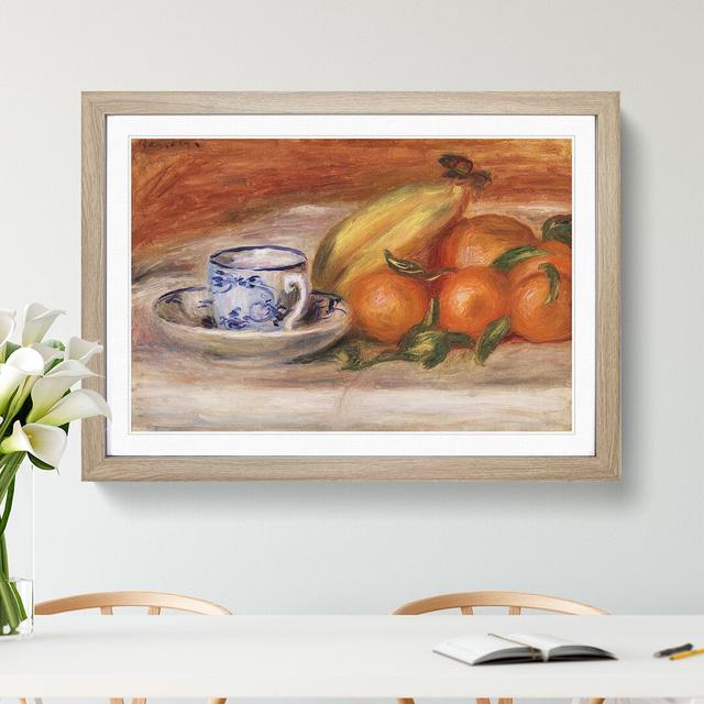 Still Life with Fruits Vol.2 by Pierre-Auguste Renoir - Picture Frame Painting East Urban Home Size: 48cm H x 65cm W x 2cm D, Frame Option: Oak on Productcaster.