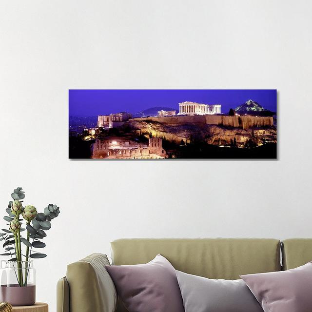 Acropolis, Athens, Greece - Wrapped Canvas Panoramic Print Ebern Designs Size: 40.64cm H x 121.92cm W x 1.91cm D on Productcaster.