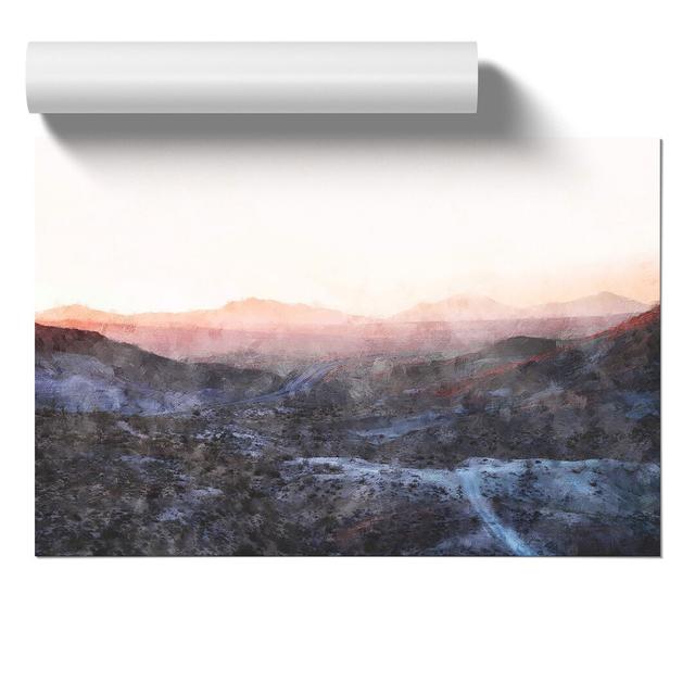 Mojave Desert Highway in California - Unframed Graphic Art East Urban Home Size: 21cm H x 30cm W x 0.1cm D on Productcaster.