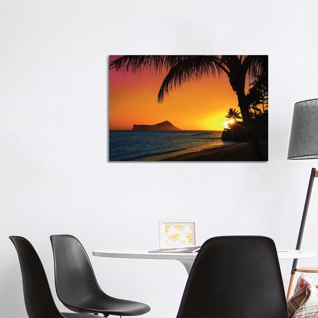 Sunset In Oahu Bay Isle Home Size: 66.04cm H x 101.6cm W x 3.81cm D on Productcaster.