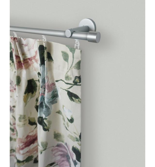 Bierman Curtain Single Pole Symple Stuff Size: 5cm H x 350cm W x 8cm D, Finish: Silver on Productcaster.