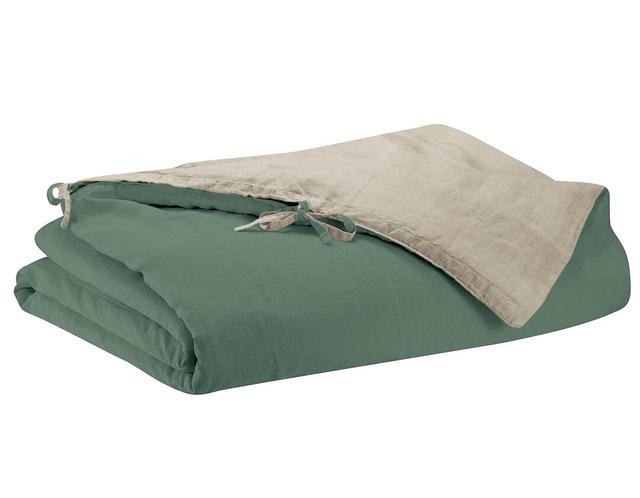 Travis Duvet Cover Ebern Designs Size: 140 x 200 cm, Colour: Vert De Gris on Productcaster.