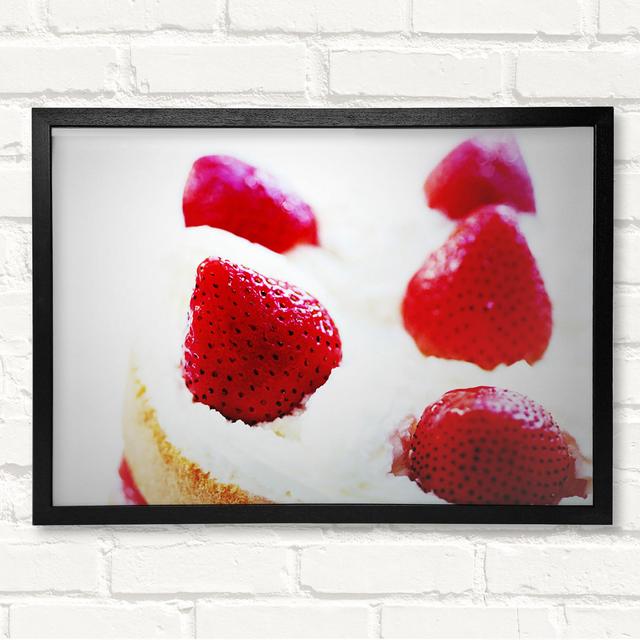 Strawberry Cream Pie - Closed Corner Frame Art Prints on Wood Metro Lane Size: 59.7cm H x 84.1cm W on Productcaster.