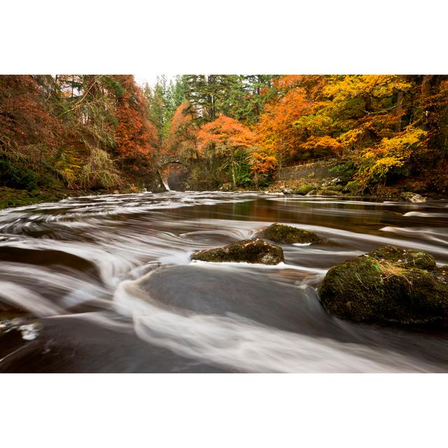 River Braan At The Hermitage by Empato - No Frame Art Prints on Canvas Alpen Home Size: 30cm H x 46cm W on Productcaster.