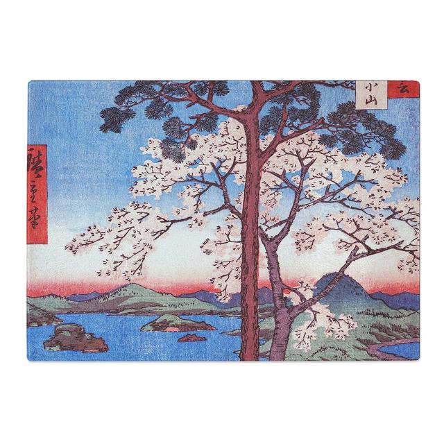 Tempered Glass Kajikoyama by Utagawa Hiroshige Chopping Board East Urban Home Size: 39 cm x 28.5 cm on Productcaster.