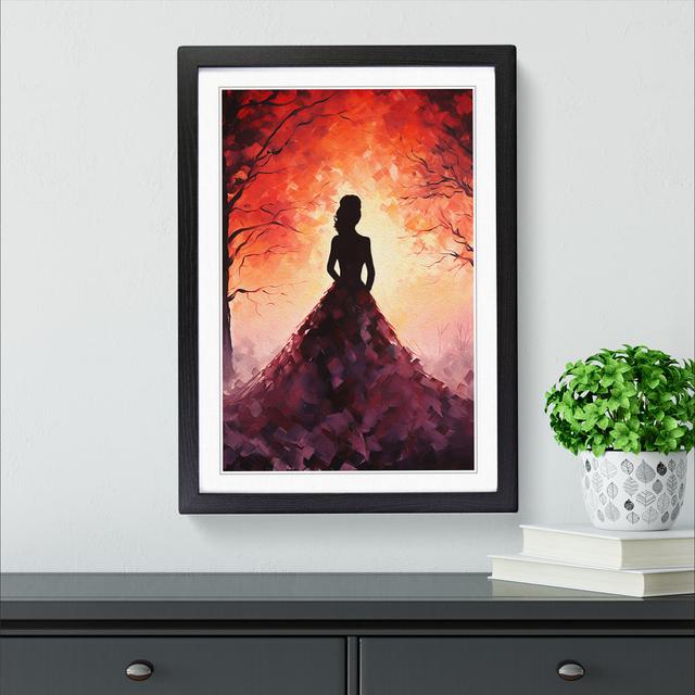 Woman Impressionism - Single Picture Frame Print on Wood Rosdorf Park Frame Colour: Black, Size: 34cm H x 25cm W x 2cm D on Productcaster.