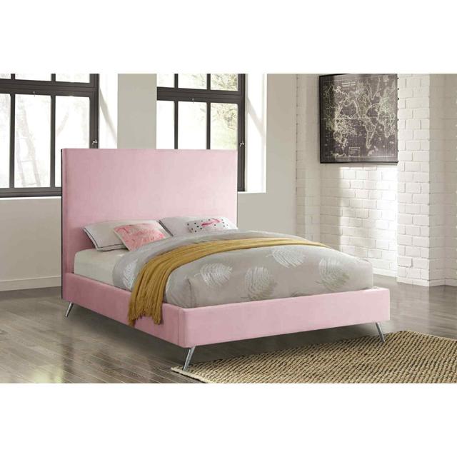 Jelson Bed Super King Plush Velvet Blue Envisage Trade Size: Super King (6'), Colour: Pink on Productcaster.