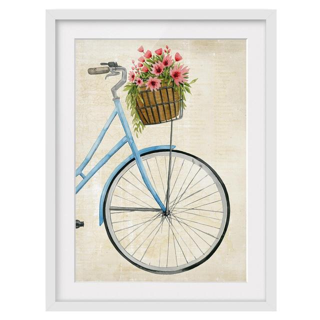 Flower Courier I - Picture Frame Painting Rosalind Wheeler Size: 55cm H x 40cm W x 2cm D, Frame Option: White Framed on Productcaster.