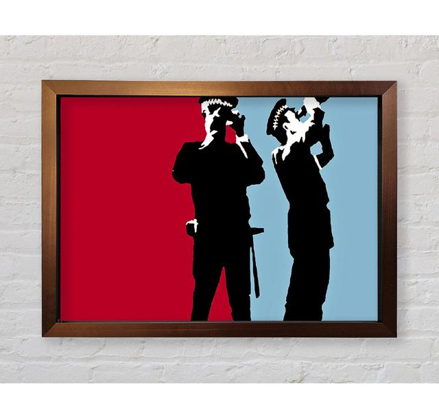 Constabulary Blue Red - Single Picture Frame Art Prints Rosalind Wheeler Size: 42cm H x 59.7cm W x 3.4cm D on Productcaster.