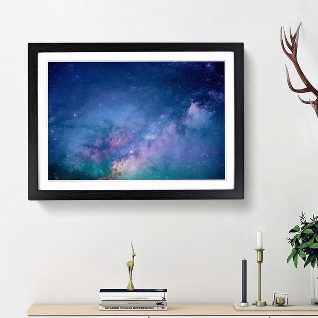 Universe Vol.58 in Abstract - Picture Frame Graphic Art Print East Urban Home Frame Option: Black Framed, Size: 62cm H x 87cm W x 2cm D on Productcaster.