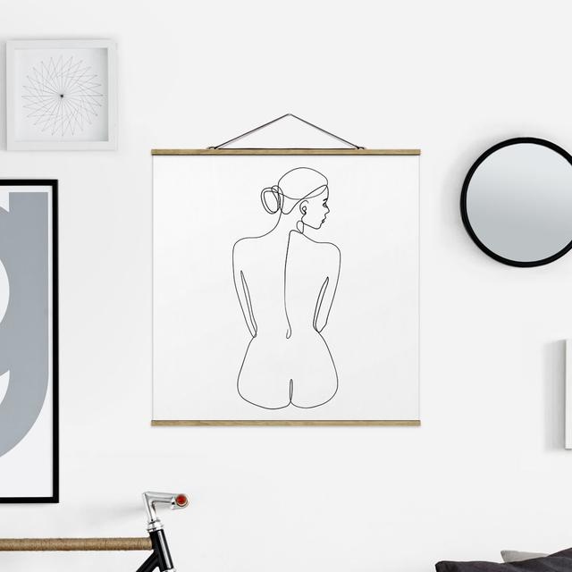 Nude Woman - Drawing Print Ivy Bronx Size: 50cm H x 50cm W x 0.3cm D on Productcaster.