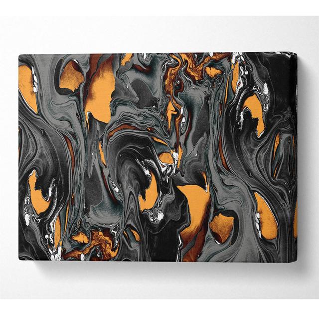 Molten Lava Pattern - Wrapped Canvas Graphic Art Fairmont Park Size: 66cm H x 106.6cm W on Productcaster.