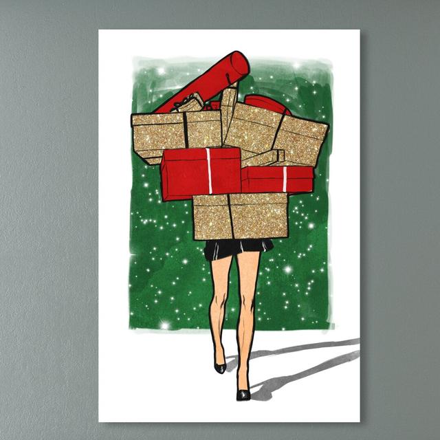 'Holiday Gifts Overload' Graphic Art on Wrapped Canvas East Urban Home Size: 91.4 cm H x 61 cm W on Productcaster.