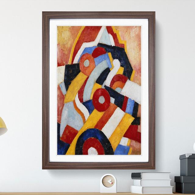 Abstraction Vol.1 by Marsden Hartley - Picture Frame Painting East Urban Home Frame Option: Walnut, Size: 90cm H x 65cm W x 2cm D on Productcaster.