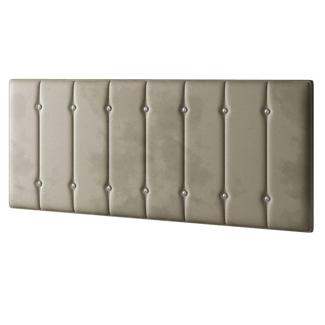 Chiesa Velvet Upholstered Panel Headboard Fairmont Park Colour: Coffee, Size: Kingsize (5') on Productcaster.