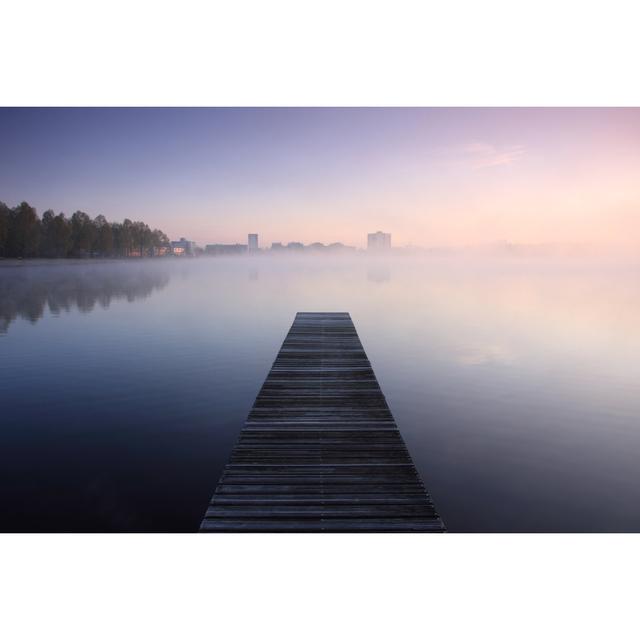 Empty Jetty by SanderStock - Wrapped Canvas Print 17 Stories Size: 61cm H x 91cm W on Productcaster.