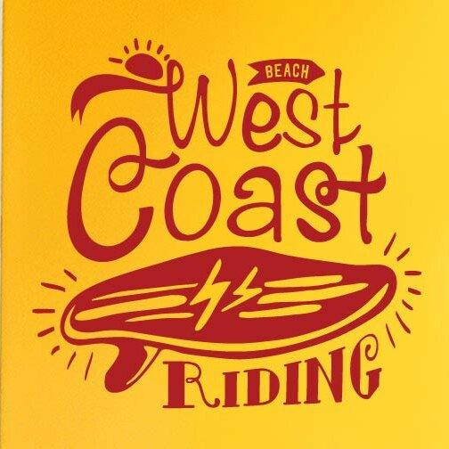 West Coast Riding Beach Wall Sticker East Urban Home Colour: Bright Yellow on Productcaster.