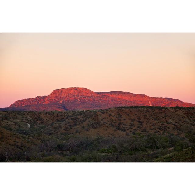 Mountain Range At Dawn - Wrapped Canvas Print Alpen Home Size: 20cm H x 30cm W on Productcaster.