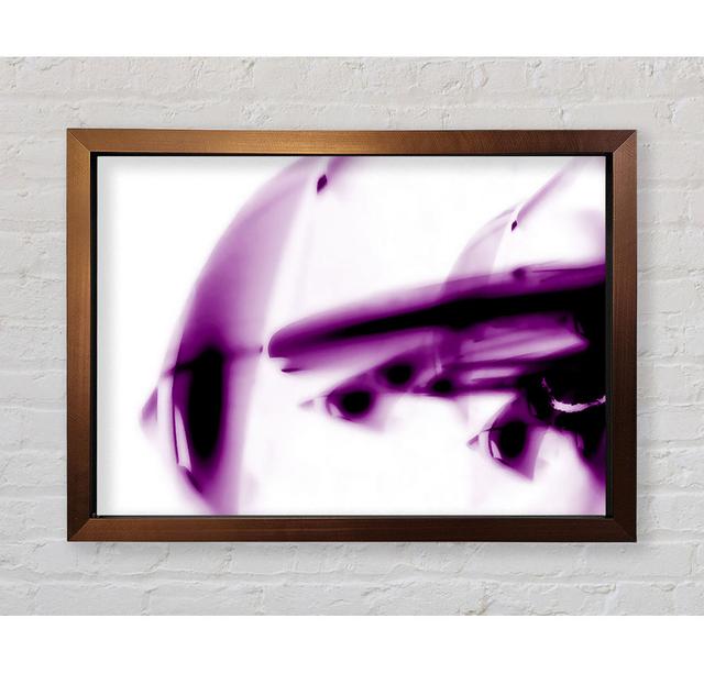 Purple Alien Planet Framed Print Ivy Bronx Size: 84.1cm H x 118.9cm W x 3.4cm D on Productcaster.