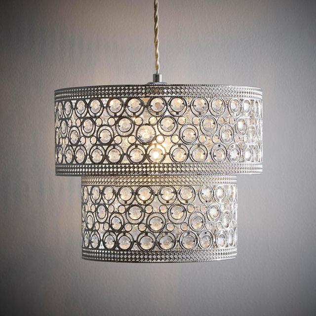 Allyssa 1 - Light Chrome Pendant Rosdorf Park on Productcaster.