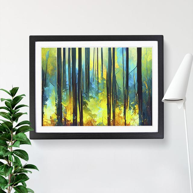 Forest in Abstract Vol.1 - Picture Frame Graphic Art Alpen Home Frame Colour: Black Framed, Size: 25cm H x 34cm W x 2cm D on Productcaster.