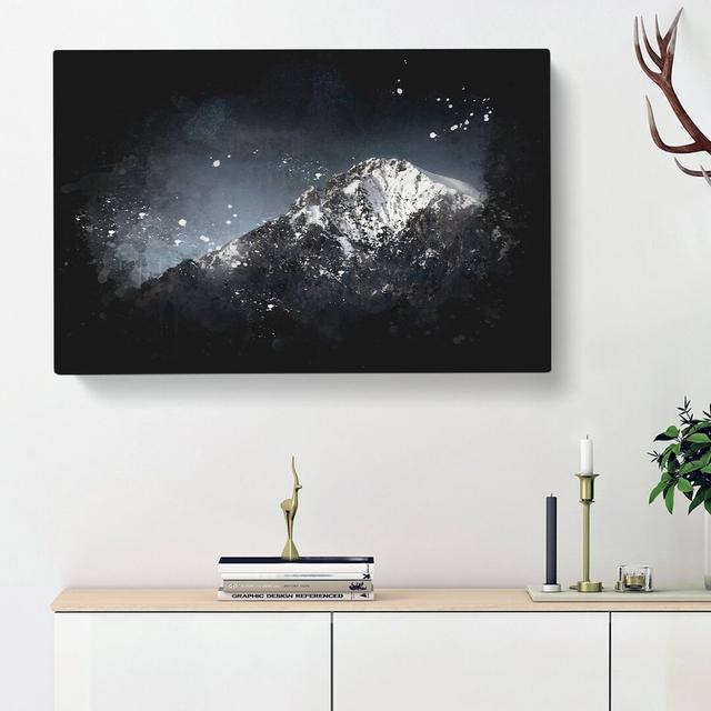 Mountain Top in Italy - Wrapped Canvas Painting Print East Urban Home Size: 40cm H x 60cm W x 3cm D on Productcaster.