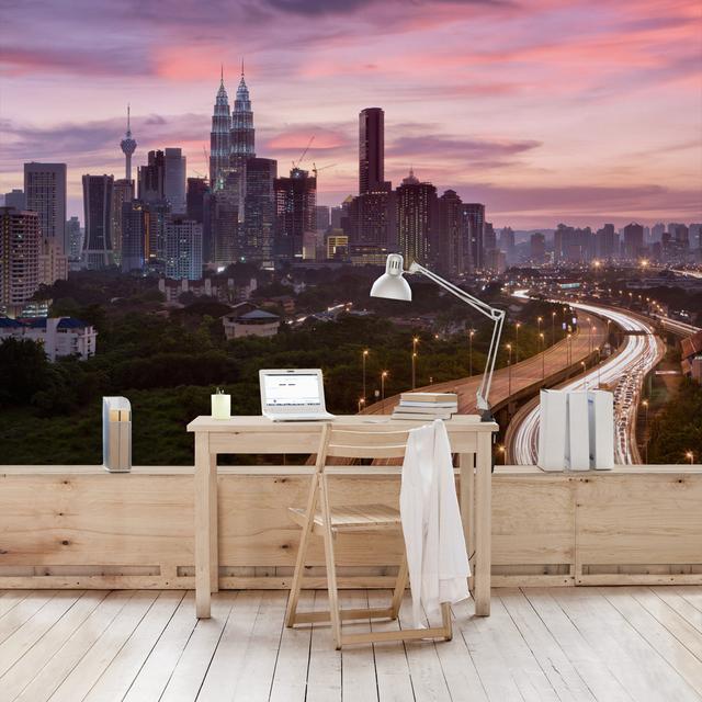 Kuala Lumpur Semi-Gloss Wall Mural East Urban Home Materialqualität: Premium (150g/m²), Size: 4.8m x 320cm on Productcaster.