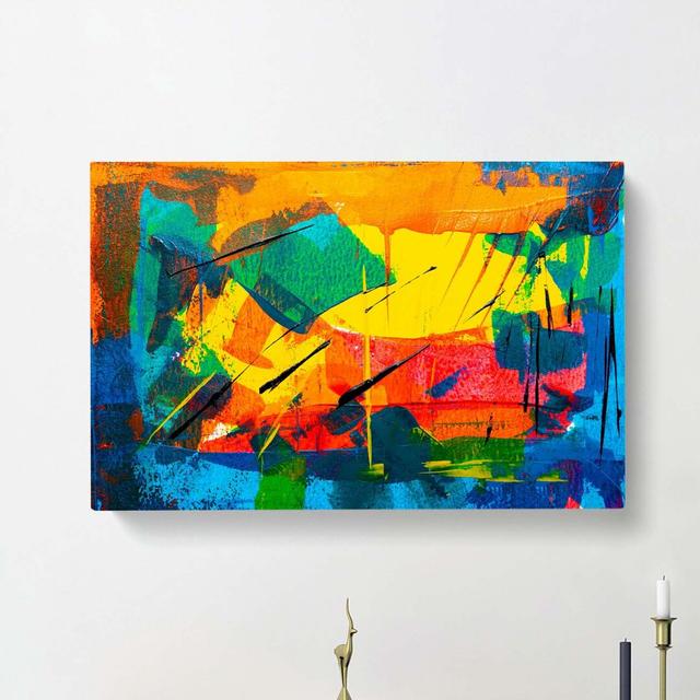 Abstract Art Painting Vol.3 by S.Johnson - Wrapped Canvas Painting Print East Urban Home Size: 60cm H x 91cm W x 3cm D on Productcaster.