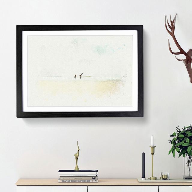 Heading to the Surf in Abstract - Picture Frame Graphic Art Print East Urban Home Frame Option: Black Framed, Size: 36cm H x 48cm W x 2cm D on Productcaster.