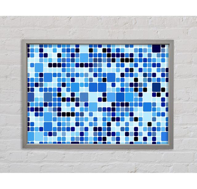 Square Ice Framed Print Ebern Designs Size: 84.1cm H x 118.9cm W on Productcaster.