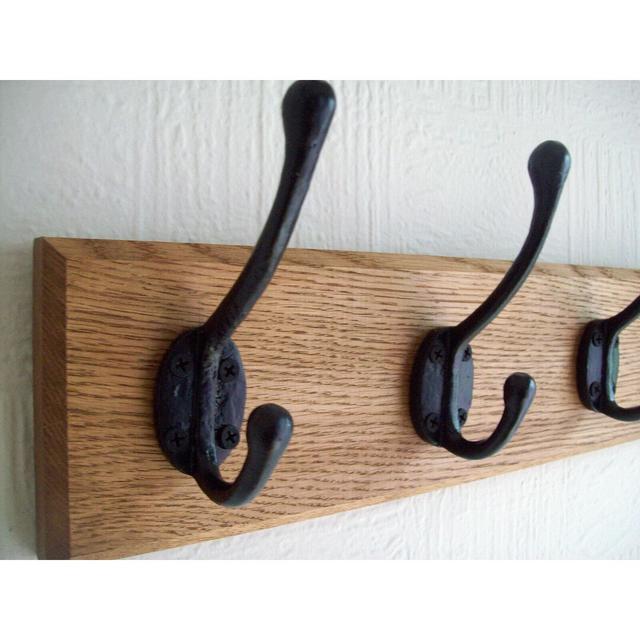 Millheim Solid Wood 9 - Hook Wall Mounted Coat Rack Rosalind Wheeler Colour: Black on Productcaster.