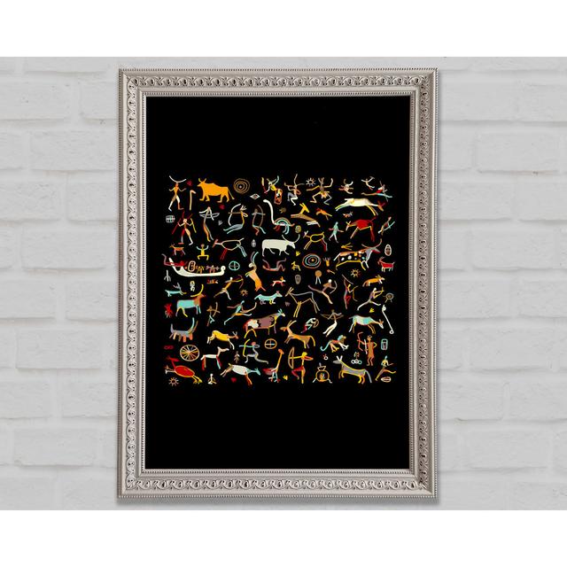 Cave Drawings Framed Print Bright Star Size: 84.1cm H x 59.7cm W x 3cm D on Productcaster.