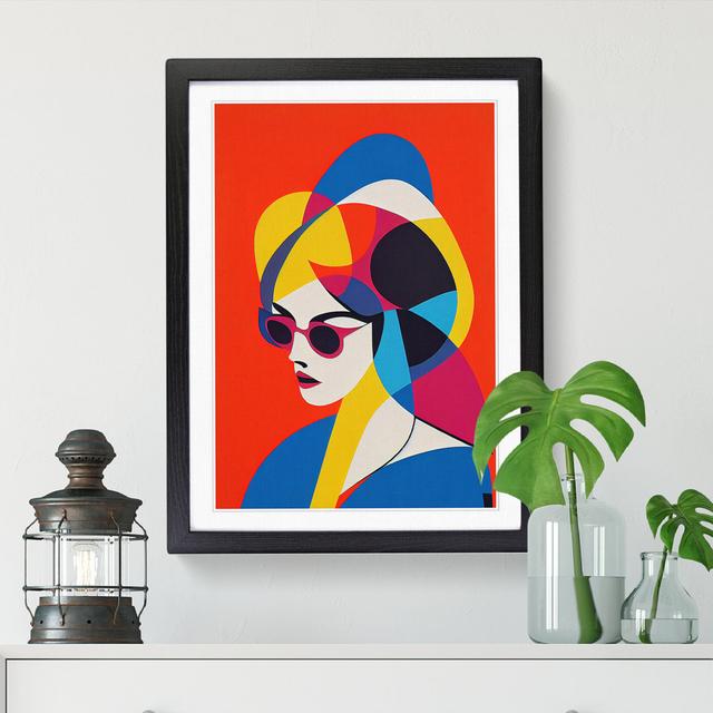 Oruada Pop Woman - Wrapped Canvas Print Marlow Home Co. Frame Option: Oak, Size: 34cm H x 25cm W x 2cm D on Productcaster.