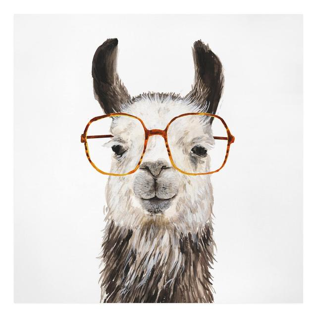 Leinwandbild Hippes Lama mit Brille IV Isabelle & Max on Productcaster.