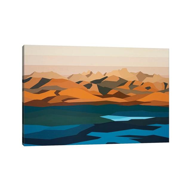 Water And Mountains by Jun Youngjin - Wrapped Canvas Print ClassicLiving Size: 30.48cm H x 45.72cm W on Productcaster.