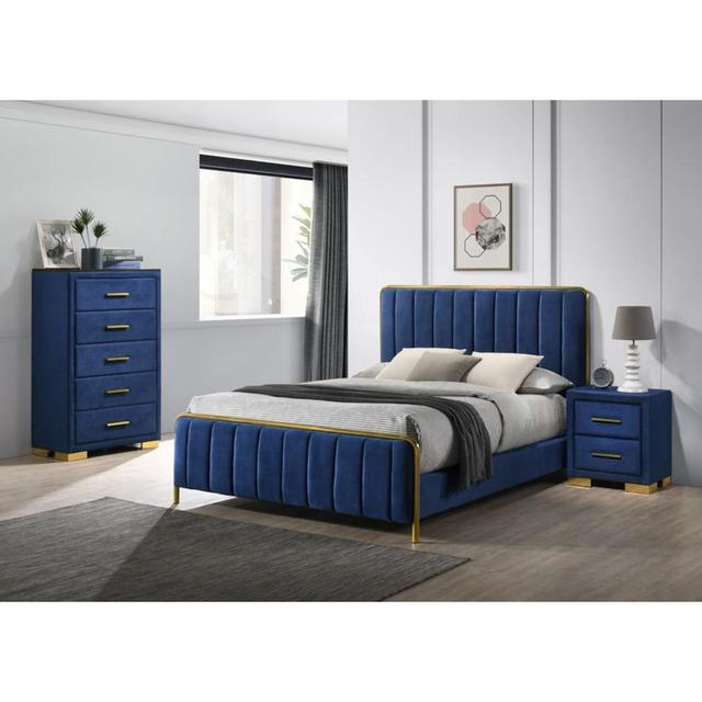 Atkison Upholstered Bed Fairmont Park Size: Kingsize (5') on Productcaster.