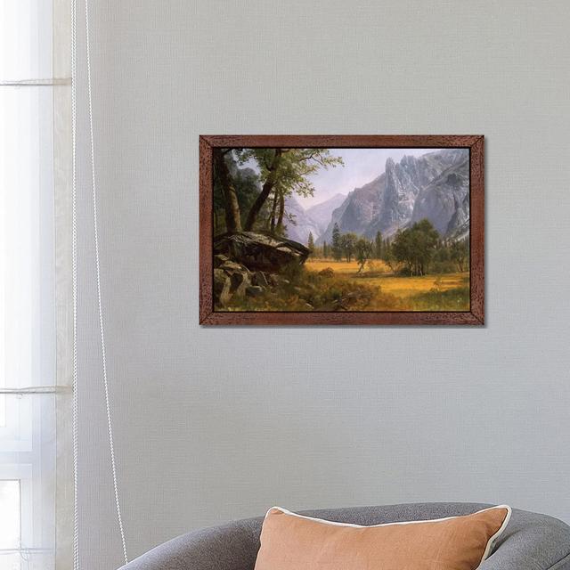 Yosemite Valley' Painting ClassicLiving Size: 66.04cm H x 101.6cm W x 3.81cm D, Format: Brown Floater Framed on Productcaster.