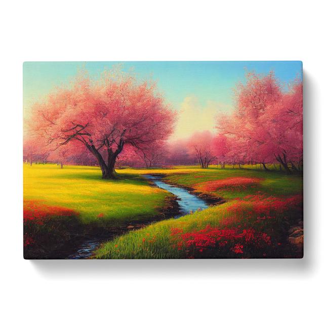 Spring Forest Stream Vol.1 - Wrapped Canvas Graphic Art ClassicLiving on Productcaster.