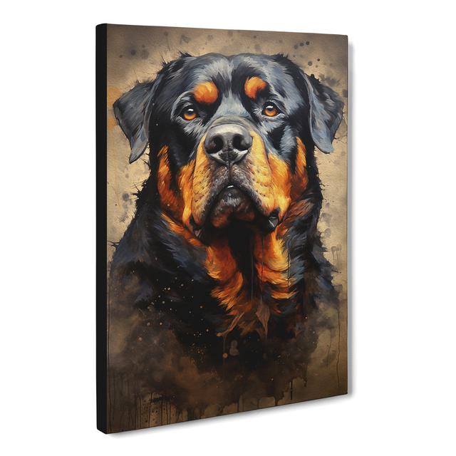 Rottweiler Informel No.2 - Print Marlow Home Co. Size: 60cm H x 40cm W x 3cm D on Productcaster.