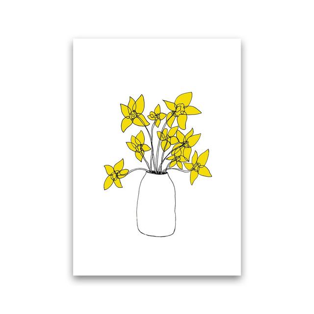 Daffodils Yellow by Carissa Tanton - Graphic Art Print on Paper Ophelia & Co. Frame Option: Unframed, Size: 42cm H x 30cm W x 1cm D on Productcaster.