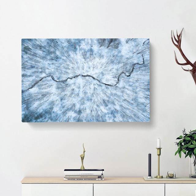 Passing by the Forest - Wrapped Canvas Painting Print East Urban Home Size: 50cm H x 76cm W x 3cm D on Productcaster.