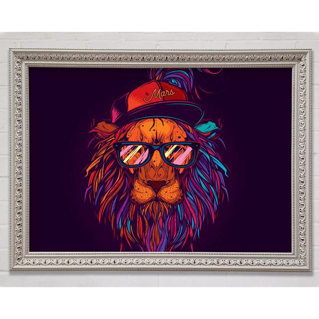 Lion Sunglasses - Einzelner Bilderrahmen Kunstdrucke Bright Star Größe: 29,7 cm H x 42 cm B on Productcaster.