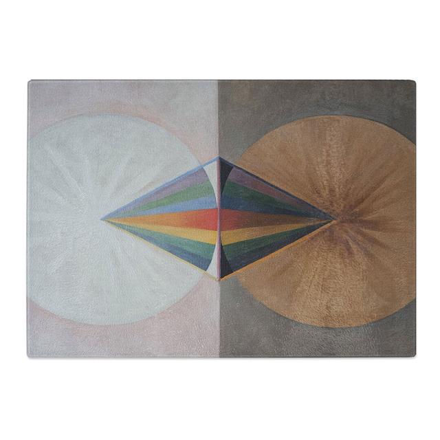 The Swan No.12 by Hilma Af Klint Chopping Board East Urban Home Size: 0.4cm H x 28.5cm W x 39cm L on Productcaster.