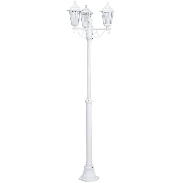 Nathen 3 - Light 192cm H Lamp Post Brambly Cottage Finish: White on Productcaster.