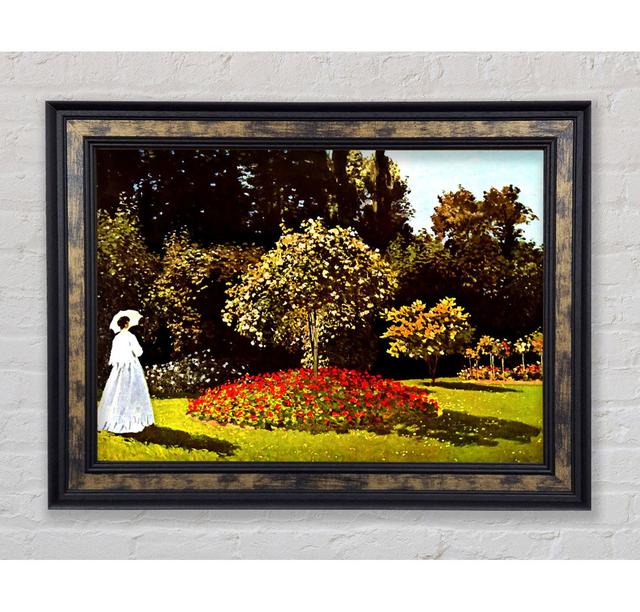 Monet Frau im Park mit Mohnblumen - Einzelner Bilderrahmen Kunstdrucke Bright Star Größe: 42cm H x 59,7cm B x 8cm on Productcaster.