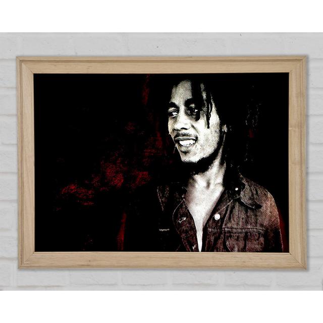 Bob Marley Hero - Single Picture Frame Art Prints Ebern Designs Size: 42cm H x 59.7cm W x 1.5cm D on Productcaster.