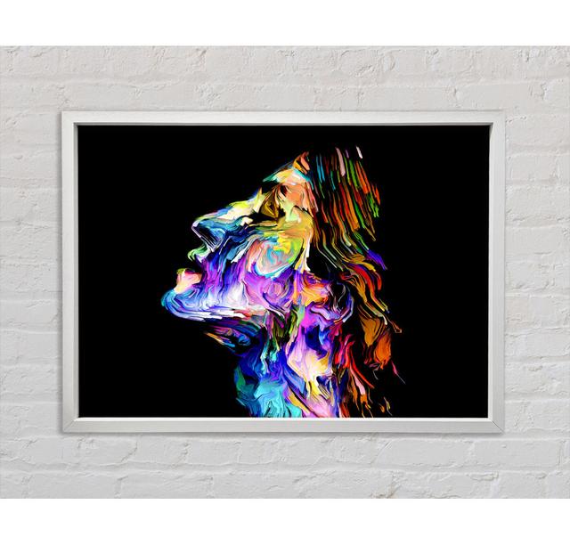 The Face Of Colour - Single Picture Frame Art Prints on Canvas Bright Star Size: 100cm H x 141.4cm W x 3.3cm D on Productcaster.