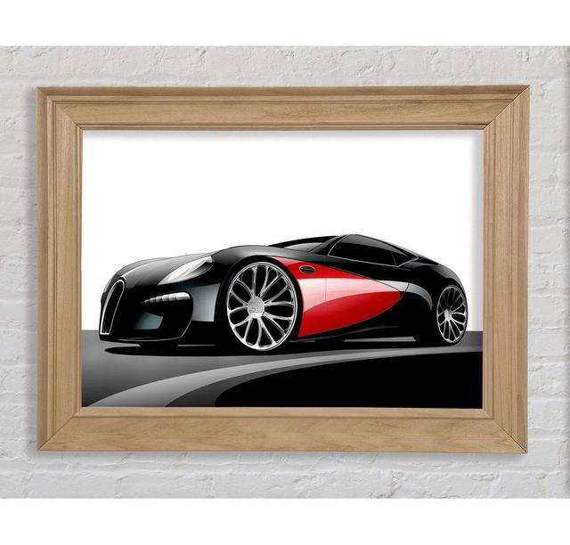 Bugatti Veyron Mean Machine Framed Print Bright Star Size: 59.7cm H x 84.1cm W on Productcaster.