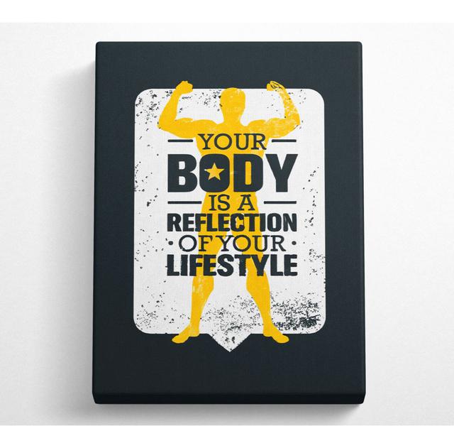 Your Body Is A Reflection Canvas Watercolour ClassicLiving Size: 121.9cm H x 81cm W x 10cm D on Productcaster.